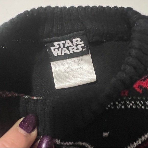 Star Wars Holiday Toddler Sweater Size 3T - Picture 4 of 5